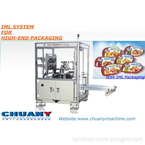 3D Cup In Mold Labeling Machine for Injection Molding IML System